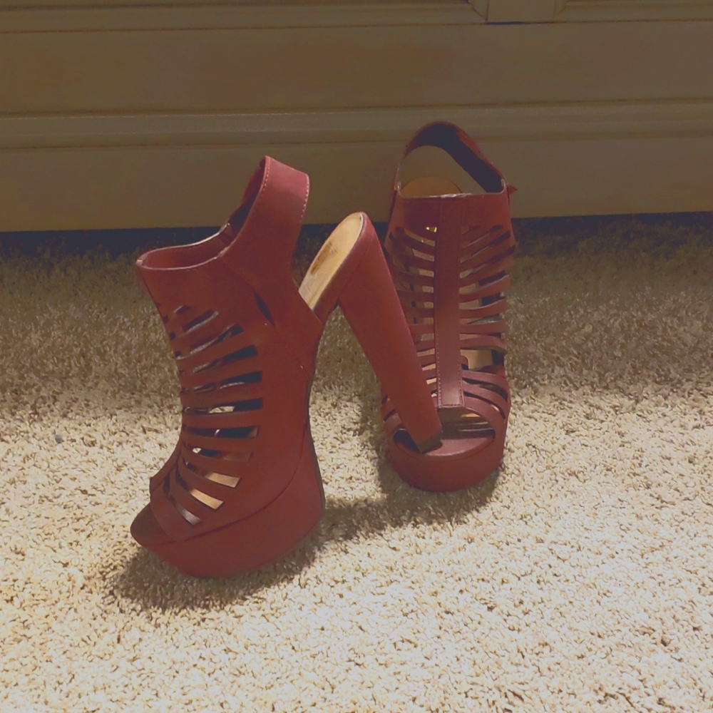 High heel shoes